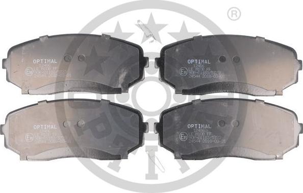 Optimal 12486 - Brake Pad Set, disc brake autospares.lv