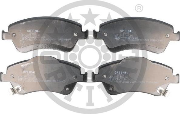 Optimal BP-12439 - Brake Pad Set, disc brake autospares.lv