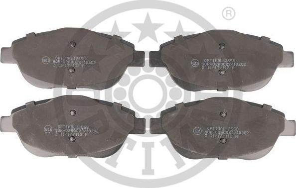 Optimal 12558 - Brake Pad Set, disc brake autospares.lv