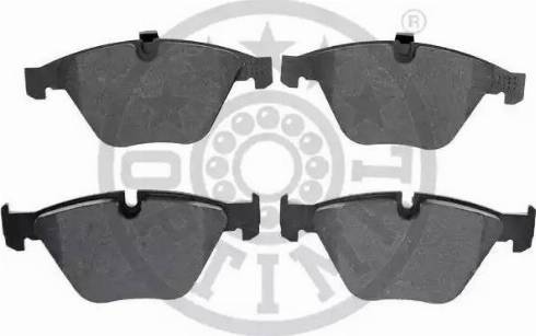 Optimal 12509 - Brake Pad Set, disc brake autospares.lv