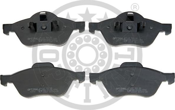 Optimal 12512 - Brake Pad Set, disc brake autospares.lv