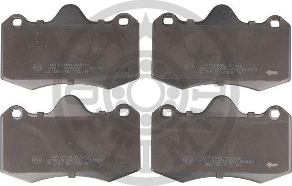 Optimal 12585 - Brake Pad Set, disc brake autospares.lv