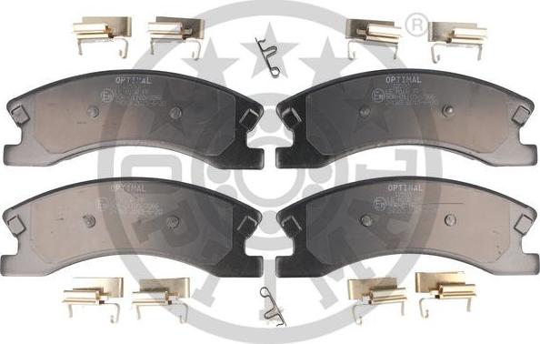 Optimal 12580 - Brake Pad Set, disc brake autospares.lv