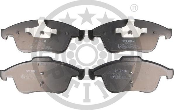 Optimal 12534 - Brake Pad Set, disc brake autospares.lv