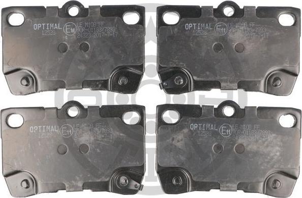 Optimal 12528 - Brake Pad Set, disc brake autospares.lv