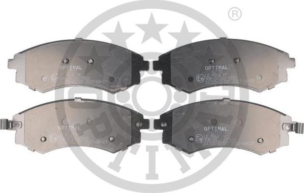 Optimal 12572 - Brake Pad Set, disc brake autospares.lv