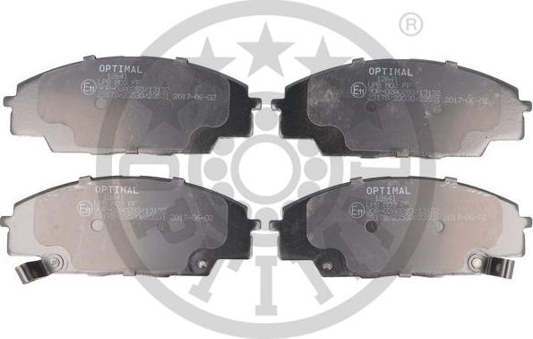 Optimal 12641 - Brake Pad Set, disc brake autospares.lv