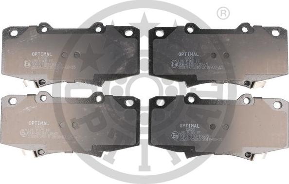 Optimal BP-12602 - Brake Pad Set, disc brake autospares.lv