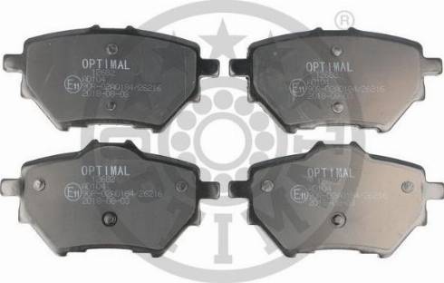 Optimal BP-12682 - Brake Pad Set, disc brake autospares.lv