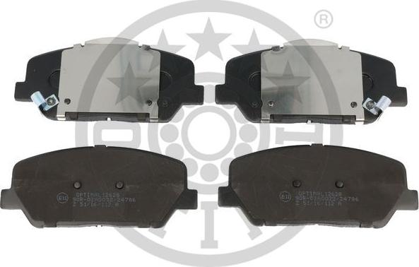 Optimal BP-12628 - Brake Pad Set, disc brake autospares.lv