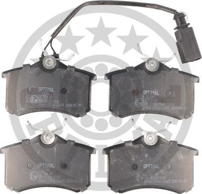 Optimal 12096 - Brake Pad Set, disc brake autospares.lv