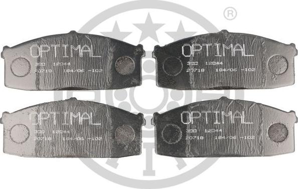 Optimal 12044 - Brake Pad Set, disc brake autospares.lv