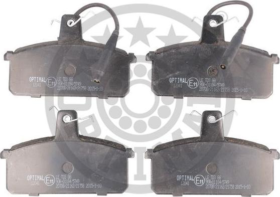 Optimal 12041 - Brake Pad Set, disc brake autospares.lv