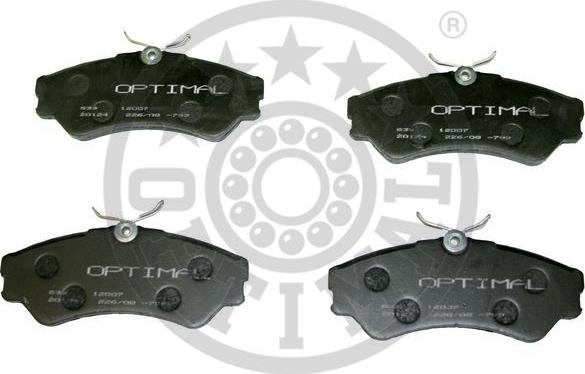 Optimal 12007 - Brake Pad Set, disc brake autospares.lv