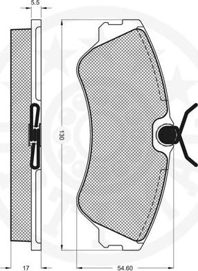 Optimal 12007 - Brake Pad Set, disc brake autospares.lv