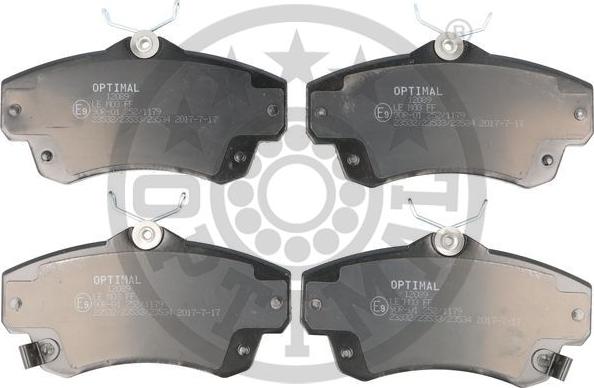 Optimal BP-12089 - Brake Pad Set, disc brake autospares.lv