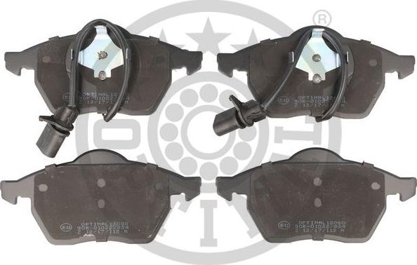 Optimal 12080 - Brake Pad Set, disc brake autospares.lv