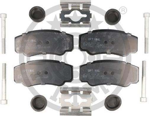 Optimal 12029 - Brake Pad Set, disc brake autospares.lv