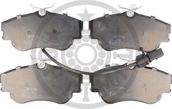 Optimal 12023 - Brake Pad Set, disc brake autospares.lv