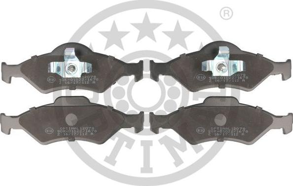 Optimal 12078 - Brake Pad Set, disc brake autospares.lv