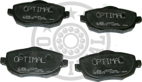 Optimal 12195 - Brake Pad Set, disc brake autospares.lv