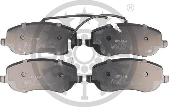 Optimal 12144 - Brake Pad Set, disc brake autospares.lv