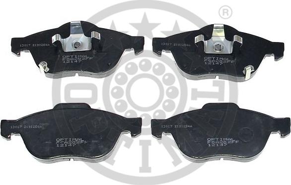 Optimal 12147 - Brake Pad Set, disc brake autospares.lv