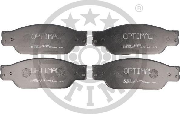 Optimal 12150 - Brake Pad Set, disc brake autospares.lv