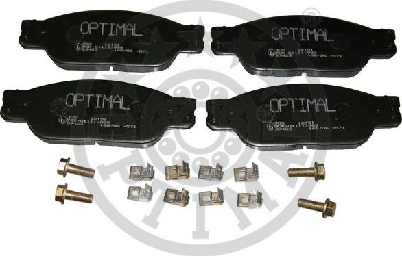 Optimal 12151 - Brake Pad Set, disc brake autospares.lv