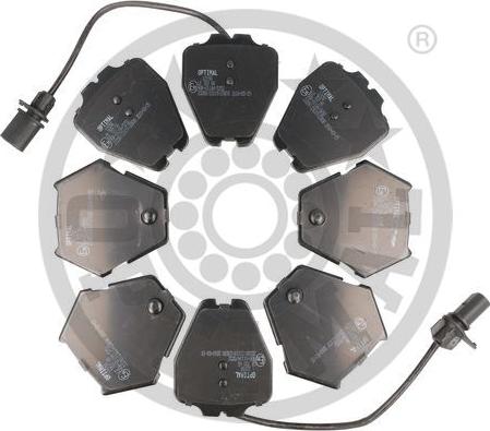 Optimal 12158 - Brake Pad Set, disc brake autospares.lv