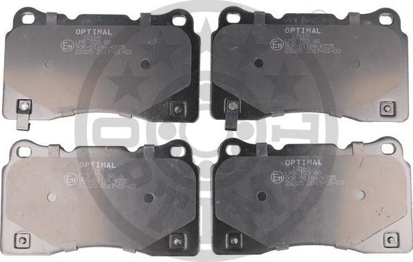 Optimal BP-12169 - Brake Pad Set, disc brake autospares.lv