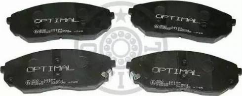 Optimal 12184 - Brake Pad Set, disc brake autospares.lv