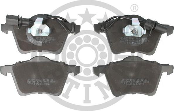 Optimal 12183 - Brake Pad Set, disc brake autospares.lv