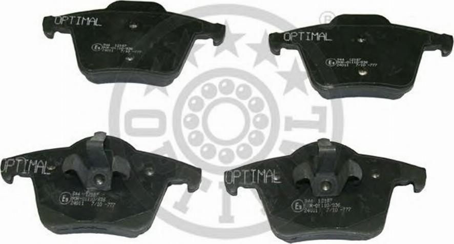 Optimal 12187 - Brake Pad Set, disc brake autospares.lv