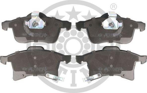 Optimal 12174 - Brake Pad Set, disc brake autospares.lv