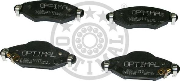 Optimal 12170 - Brake Pad Set, disc brake autospares.lv