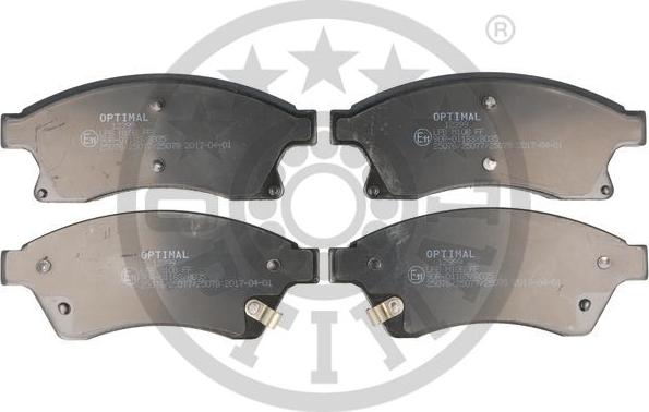 Optimal 12399 - Brake Pad Set, disc brake autospares.lv