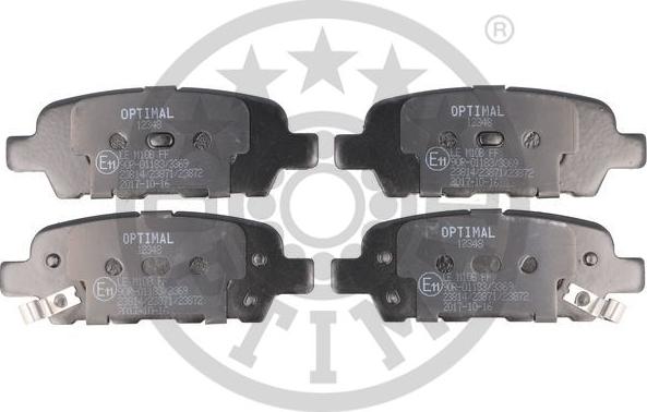 Optimal 12348 - Brake Pad Set, disc brake autospares.lv