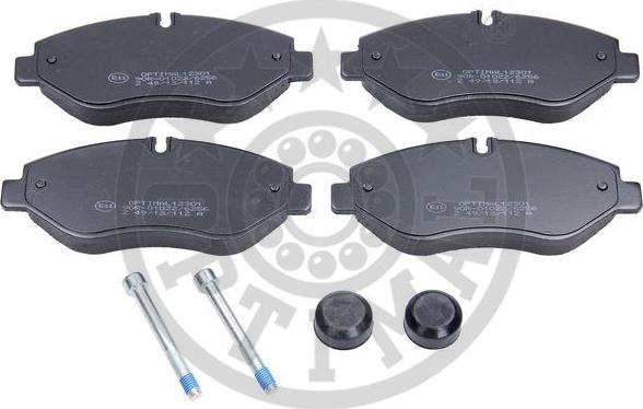 Optimal 12301 - Brake Pad Set, disc brake autospares.lv