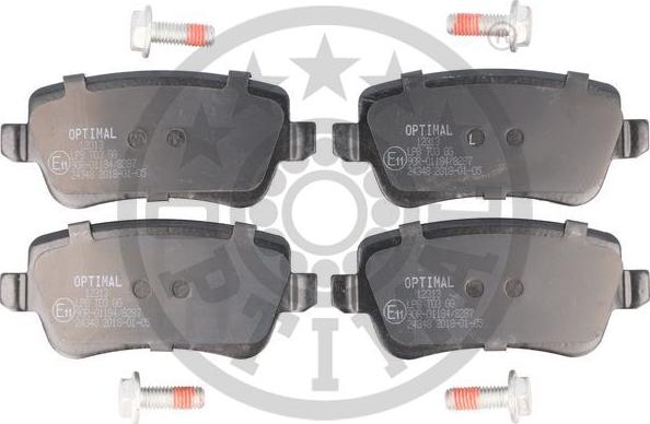 Optimal BP-12313 - Brake Pad Set, disc brake autospares.lv