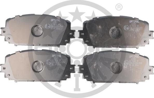 Optimal 12380 - Brake Pad Set, disc brake autospares.lv