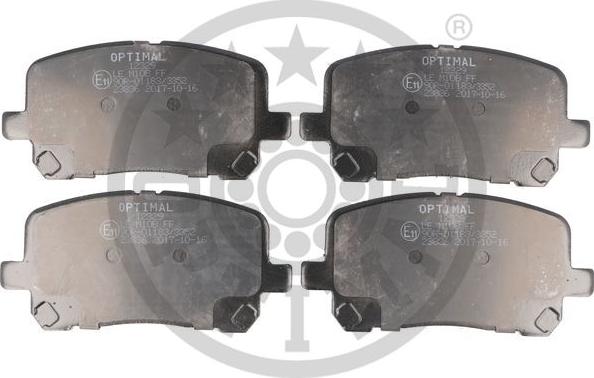 Optimal 12329 - Brake Pad Set, disc brake autospares.lv