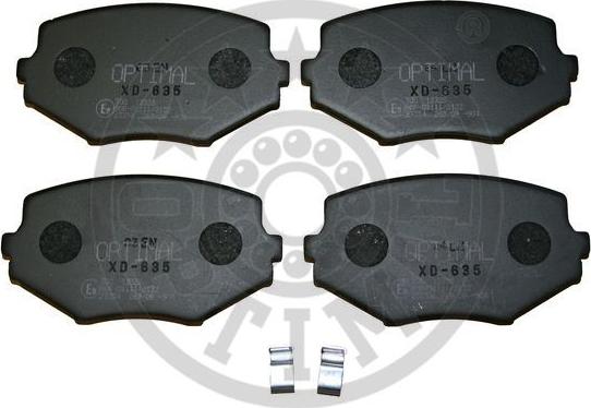 Optimal 12326 - Brake Pad Set, disc brake autospares.lv