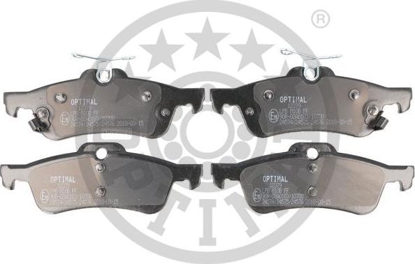 Optimal 12379 - Brake Pad Set, disc brake autospares.lv