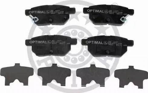 Optimal 12377 - Brake Pad Set, disc brake autospares.lv