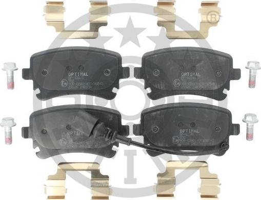 Optimal BP-12241 - Brake Pad Set, disc brake autospares.lv