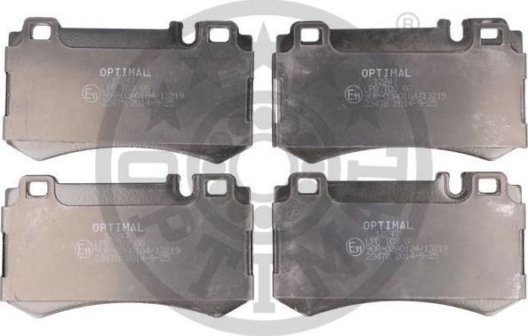 Optimal 12247 - Brake Pad Set, disc brake autospares.lv