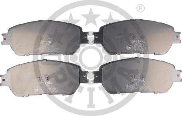 Optimal 12255 - Brake Pad Set, disc brake autospares.lv