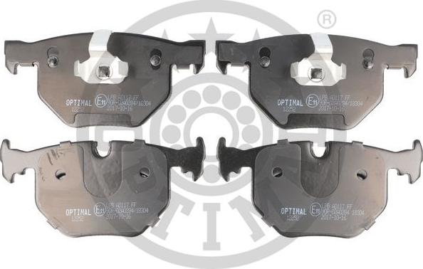 Optimal BP-12252 - Brake Pad Set, disc brake autospares.lv