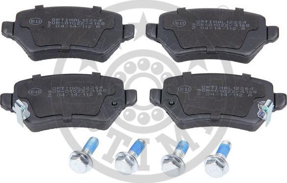 Optimal 12264 - Brake Pad Set, disc brake autospares.lv